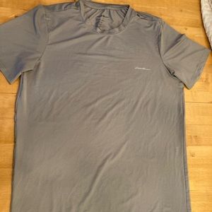 Mens Eddie Bauer Trailcool Short-Sleeve T-Shirt Large Heather